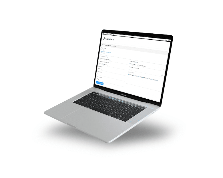 CLient portal UI on a Macbook screen