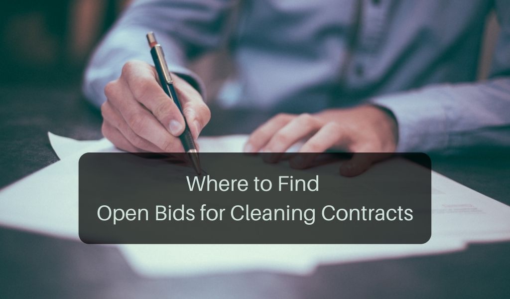 Where to Find Open Bids for Cleaning Contracts